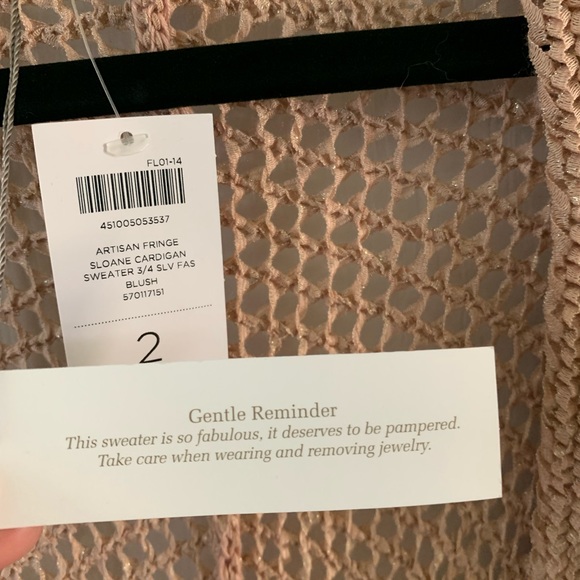 CHICO’S Artisan Fringe Sloane Cardigan - Picture 3 of 3